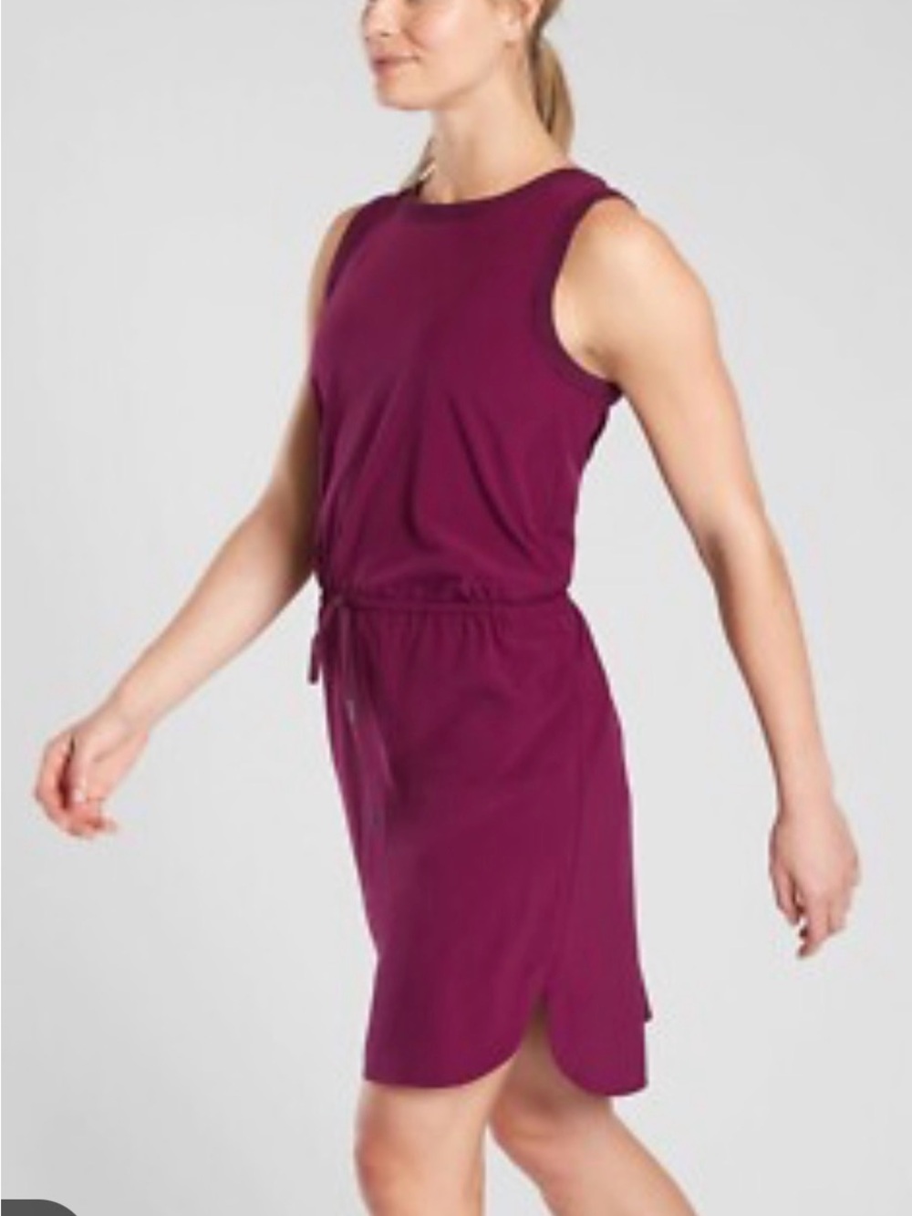 NWT Athleta Rincon Dress  Sz S petite Berry Color